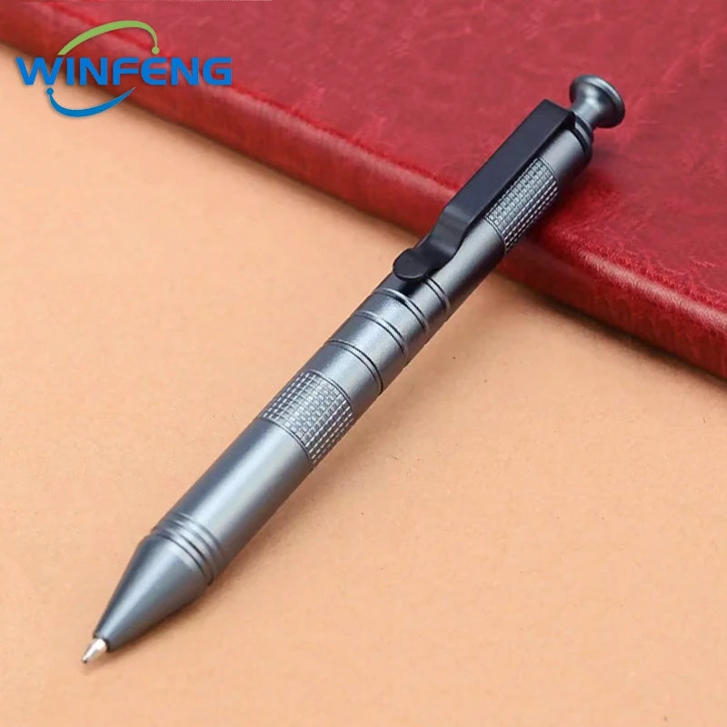 High Quality Metal Signature Pen Self-Defense Tactical Ballpoint Pen Anti-skid Writing Tools Office Supplies Holiday Gift