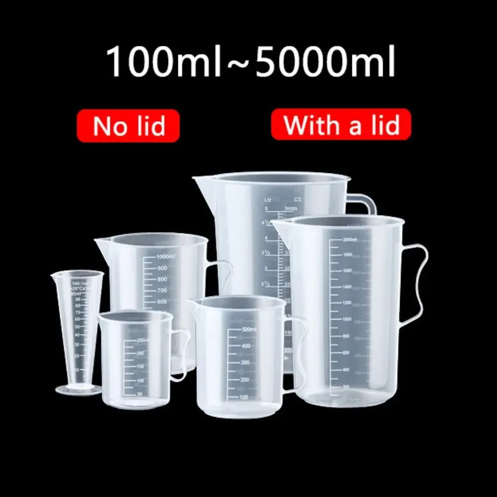 100-5000ml Thickened Plastic Measuring Cup with Scale Food Grade Measuring Cup Experimental Measuring Cup Beaker Plastic Cup