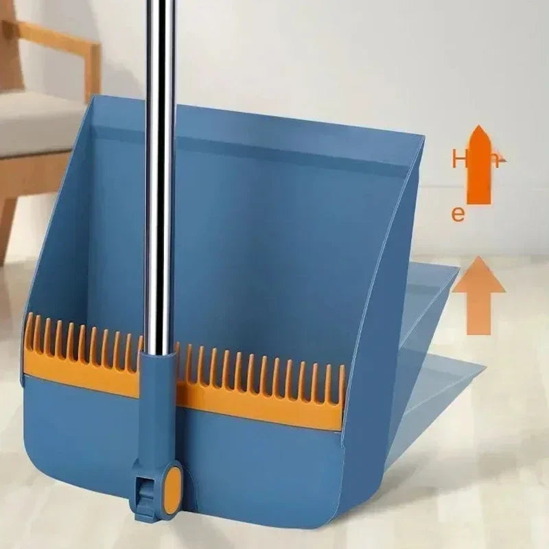 Household Broom Dustpan combination rotary long-rod broom set two-piece broom combination cleaning multi-functional broom