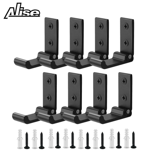 4/8Pcs Folding Wall Hook, Hidden Robe Towel Coat Hook stainless steel Hook for Home Kitchen Bathroom Matte Black Towel Hanger