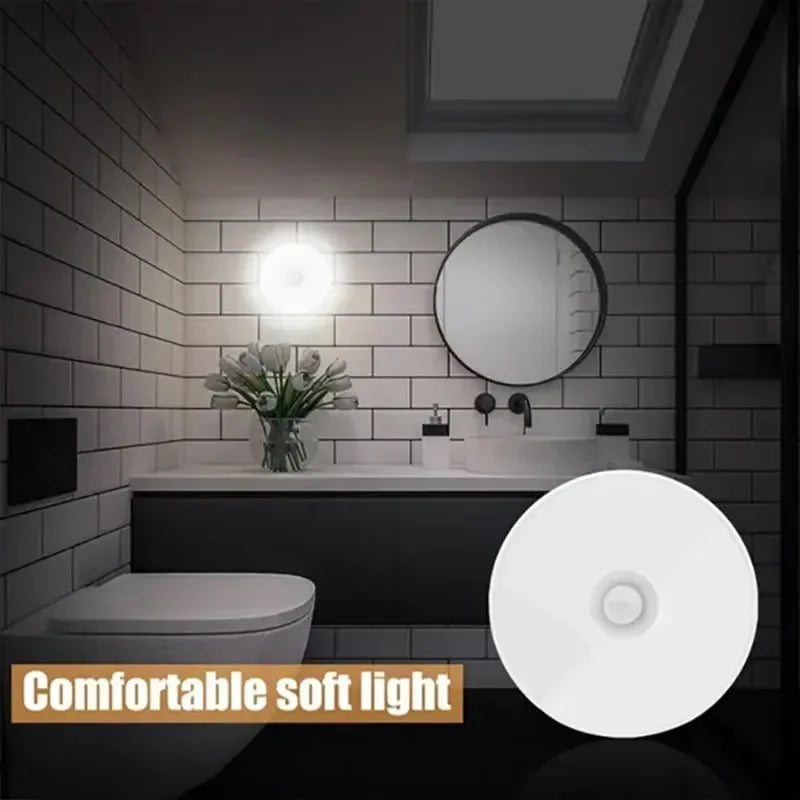 LED Smart Human Body Sensor Night Lights Emergency Automatic Lighting USB Charging Wireless Magentic Suction LED Cabinet Lights