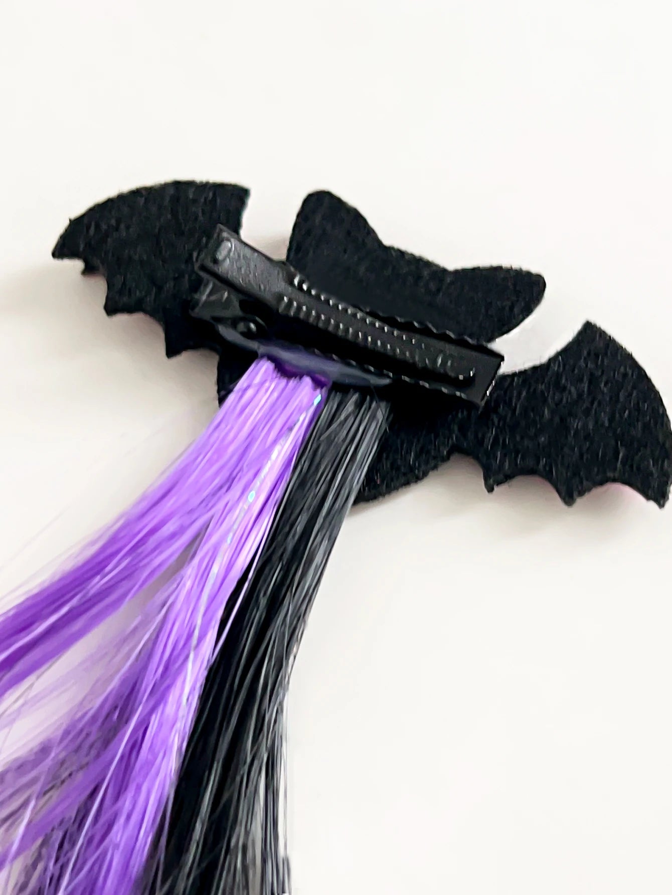 1Pcs Halloween Wig Hair Clips for Girls Women Colored Hair Extensions Accessories Hairpin for Halloween Party Present