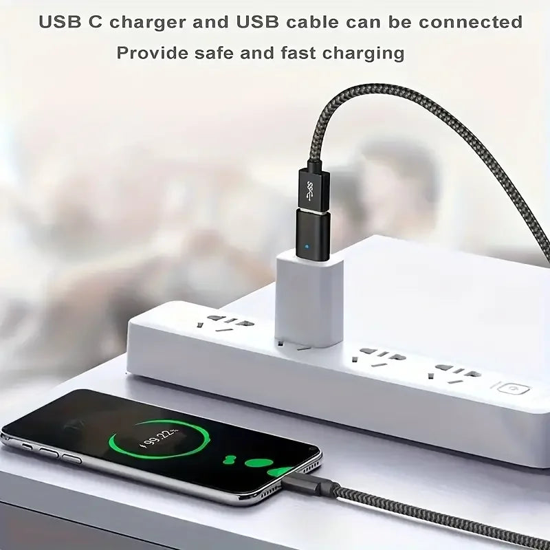 USB C To USB Adapter, USB C Male To USB 3.0 Female Adapter OTG Converter Compatible With MacBook Pro 2019/2018/2017 And More Typ