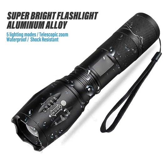 Portable Rechargeable Zoom LED Flashlight XP-G Q5 Mini Flash Light Torch Lantern 3 Lighting Modes Camping Lamp