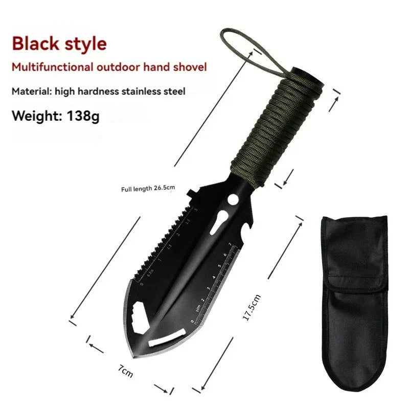 Portable Camping Hiking Traveling Pinic Shovel Multifunctional Ordnance Shovel Survival Outdoor Equipment Garden Tool Shovel