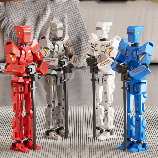 Mecha Titan 13 Action Figures T13 Figure Multi-Jointed Movable Lucky 13 Action Figure Dummy Computer Desktop Decoration