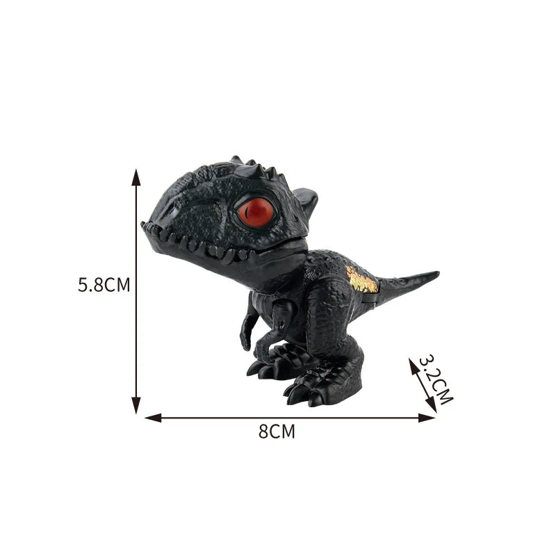 Jurassic Finger Dinosaur Triceratops Tyrannosaurus Model Toys for Kids Creative Finger Biting Dinosaurs Interactive Toy Boy Gift