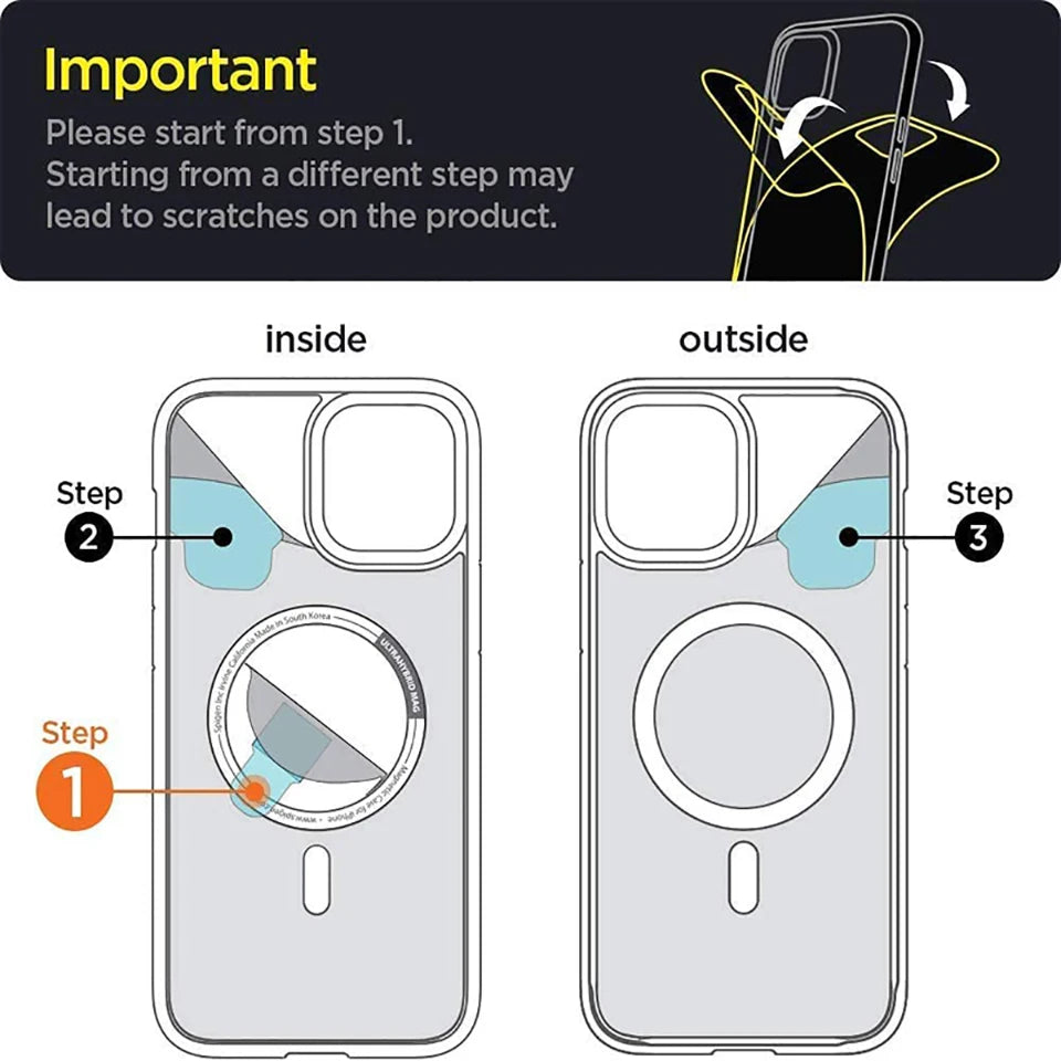 Luxury Wireless Charge Magsafe Transparent Case For iPhone 16 15 14 Plus 13 12 11 Pro Max Magnetic Shockproof Soft Bumper Cover