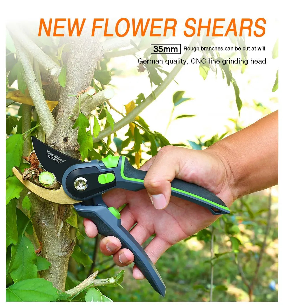 Garden Pruner Shears SK5 Blade Pruning Scissors for Bonsai Fruit Trees Flowers Branches Garden Pruners