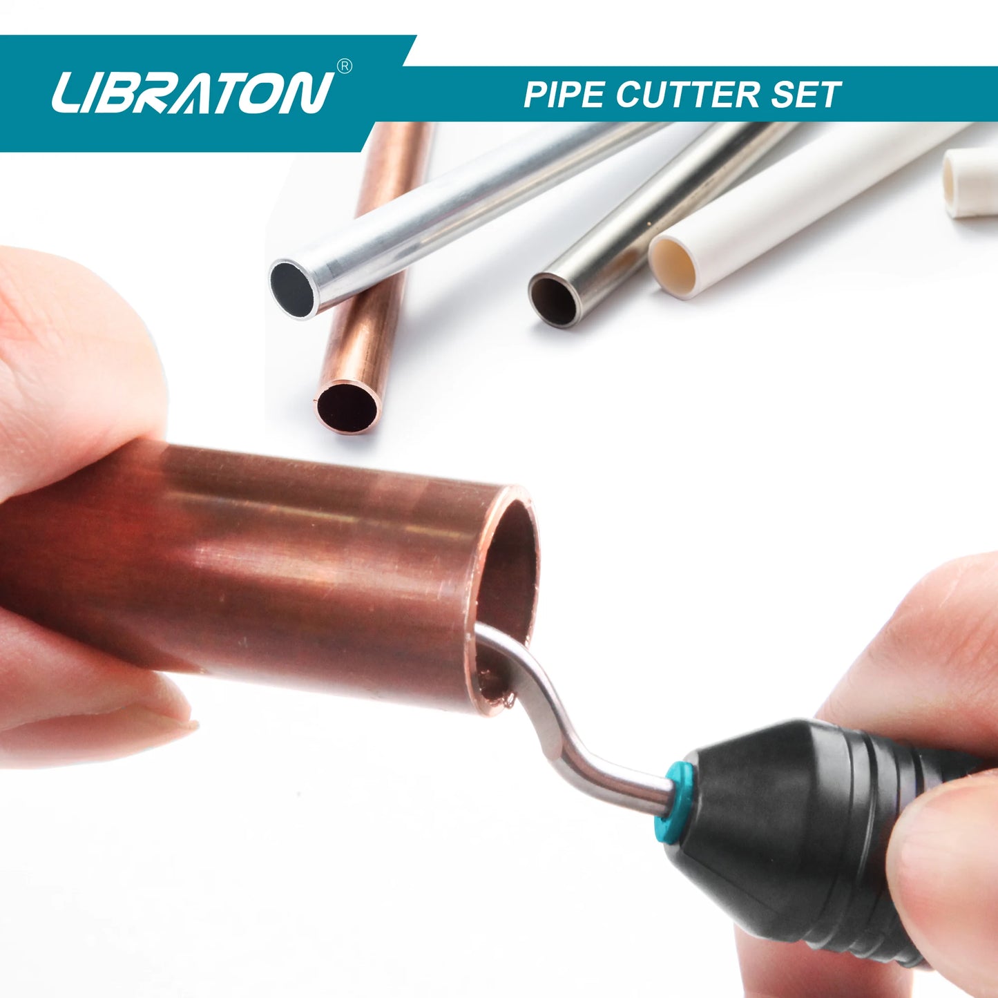 Libraton 5/32” to 1-1/4” Outer Diameter Pipe Cutter,Tube Cutter with Deburring Tool, Copper Cutter and Thin Stainless Steel Tube