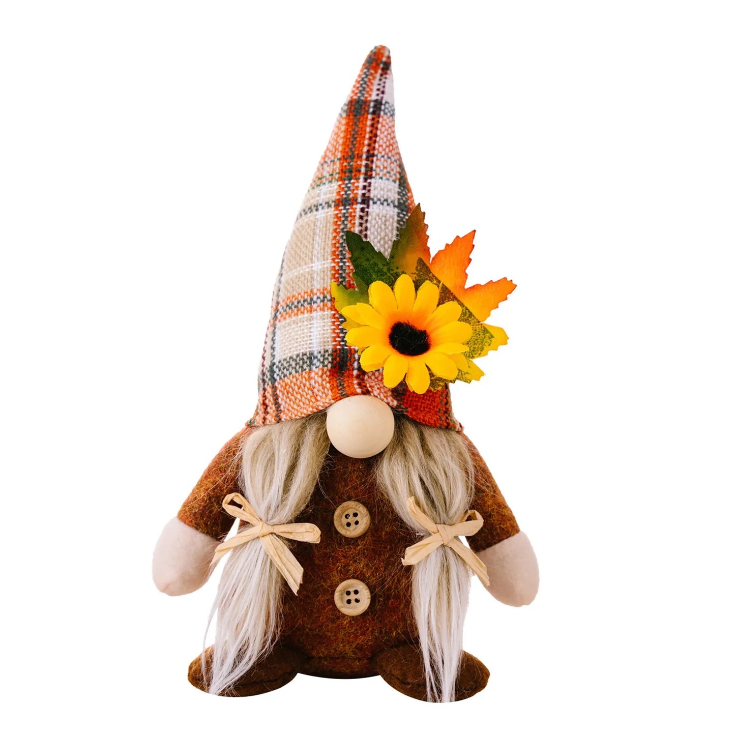 Fall Gnome Sunflower Maple Doll Harvest Autumn Elf Dwarf Plush Faceless Dolls Ornaments for Home Halloween Thanksgiving Decor