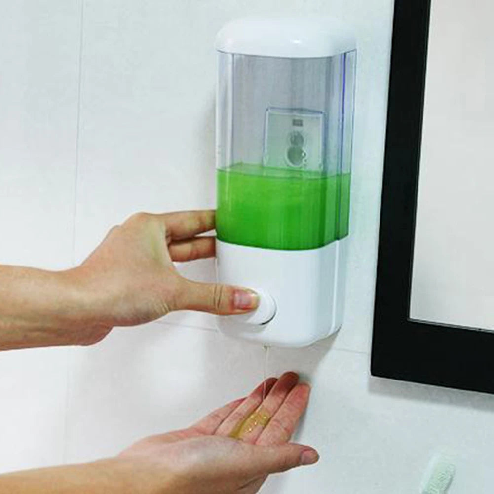 500ML Wall Mounted Soap Dispenser Bathroom Sanitizer Shampoo Shower Gel Container Bottle Household Bathroom Product