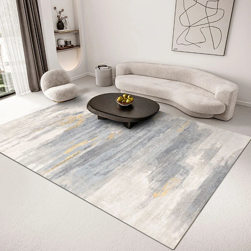 Modern Minimalist Gray Living Room Large Area Carpet Lounge Rug Home Decor Mat  Non-slip Carpets High Quality Rugs for Bedroom