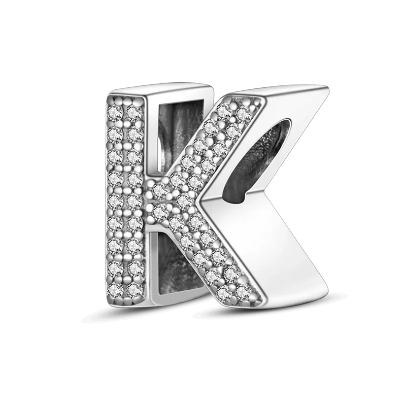 Charm Fits Original Bracelets 925 Sterling Silver Femininity English Letters Beads Women Pendant Bead Jewelry Making