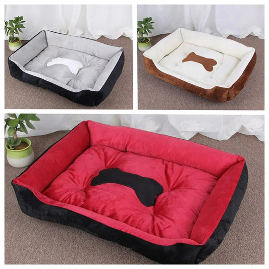 Pet Nest Dog Bed Pet Sleeping Mat Soft Hair Thickened Blanket Pad Fleece Home Washable Warm Bear Pattern Blanket Pet Supplies