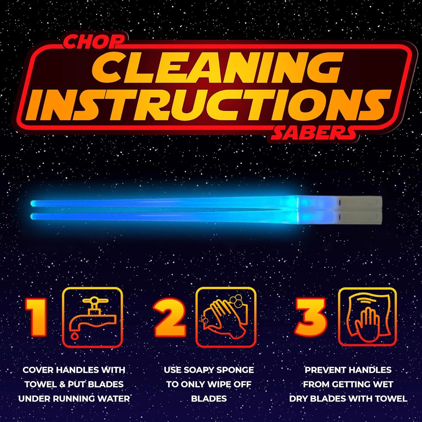 1 Pair StarWar Theme LED Lightsaber Luminous Chinese Chopsticks Reusable Washable Detachable Sushi Chopsticks Kitchen Tableware