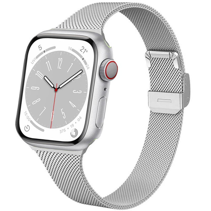 Silm Milanese Strap for Apple Watch Band 10 9 8 7 46mm 45mm 41mm Ultra 49mm Metal Bracelet for 6 5 4 SE 44mm 40mm 3 42mm Correa