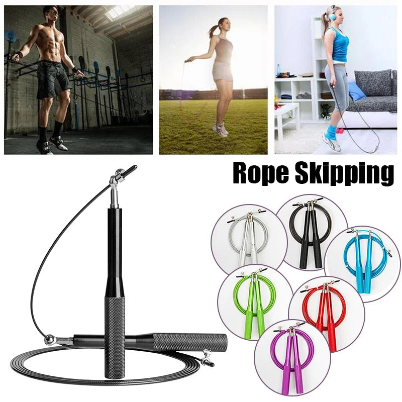 Crossfit Jump Rope Professional Speed Steel Wire Skipping Rope Fitness Workout Training Equipement MMA Boxing Home Exercise