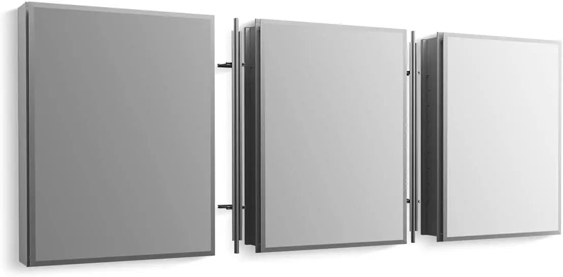 CB-CLC2026FS 20" W x 26" H Single-Door Bathroom Medicine Cabinet with Mirror, Recessed or Surface Mount Bathroom Wall Cab