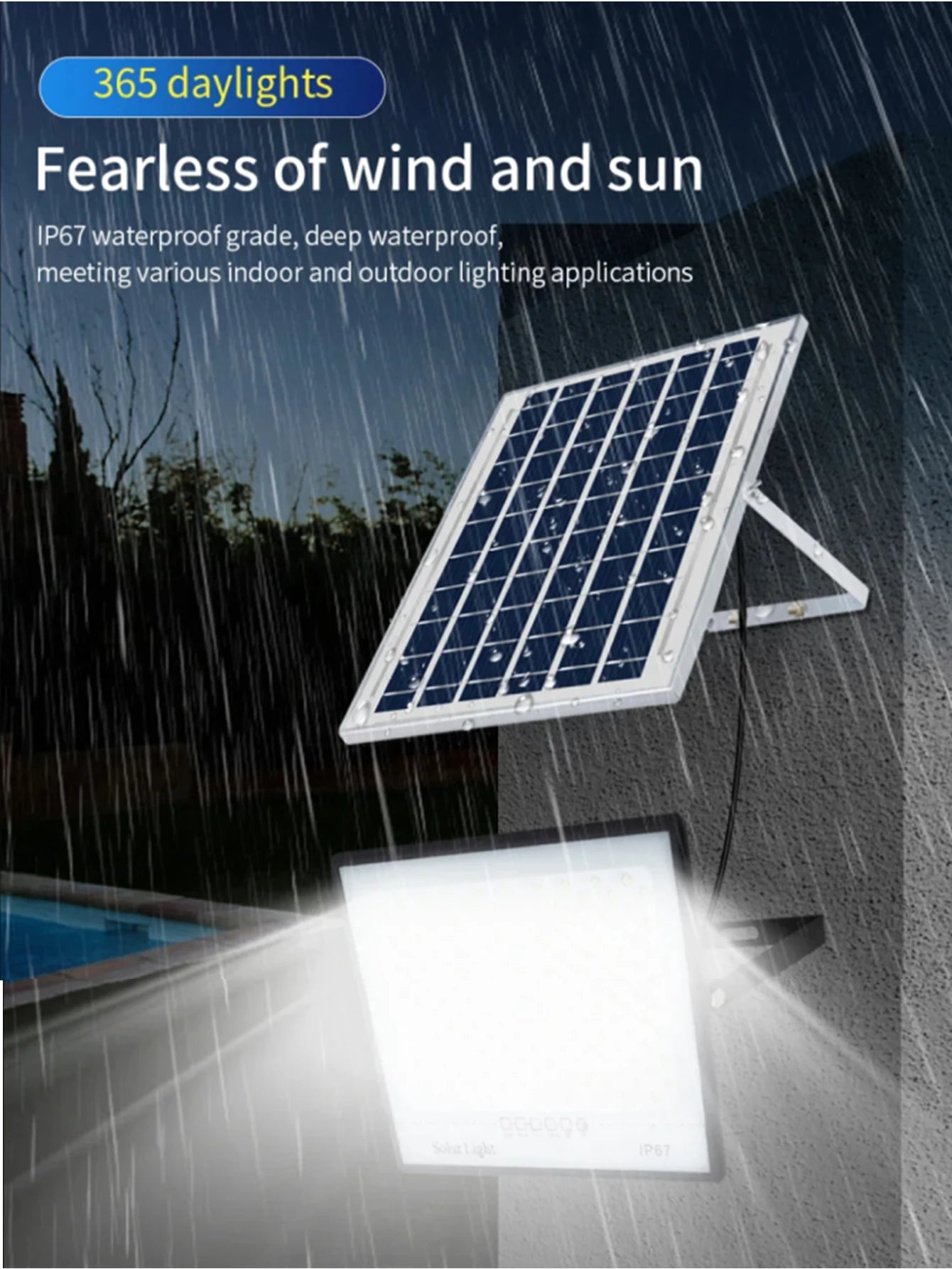 Solar Lights Outdoor Garden Solar Lamp IP67 Waterproof LED Solar Lights Sunlight Wall Lamp External Spotlight Garden Decor