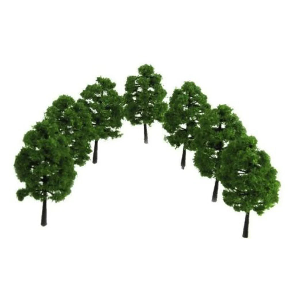 20Pcs Model Trees Train Railroad Diorama Wargame Park Scenery Scale 1:100 Miniature Sandtable Model Scenery DIY For Home Decor