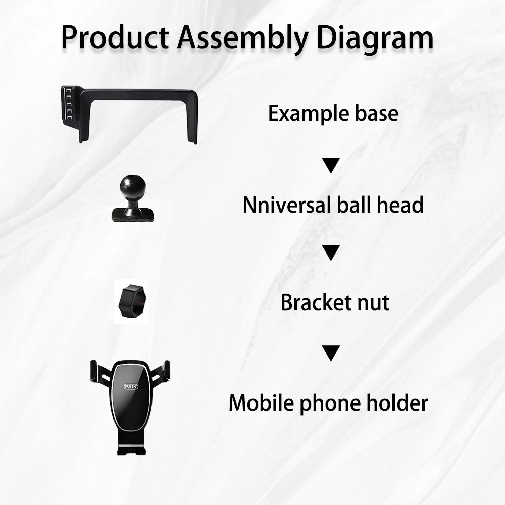 Car Mobile Cell Stand for Mercedes-Benz CLA 200 180 C117 2016~2019 2018 Air Vent Clip Phone Bracket Gravity Holder Accessories