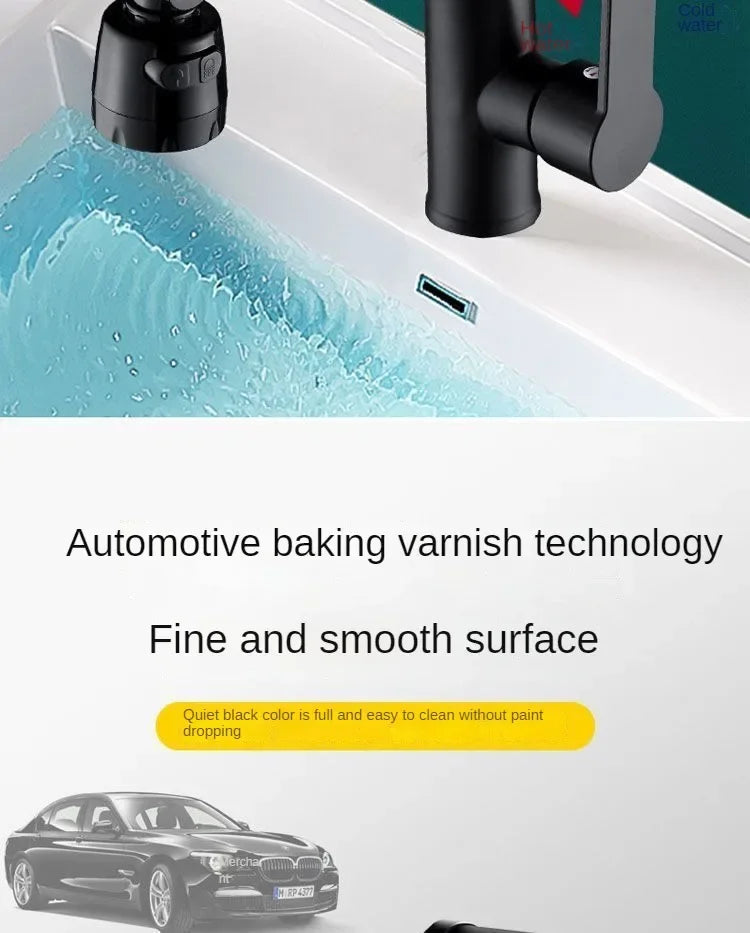 Mechanical Arm Universal Faucet Bathroom Kitchen Splashproof Faucet Bathroom Countertop Basin Hot and Cold Tap Faucet Accessorie