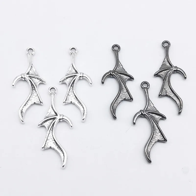 20pcs 31x13mm  Demon Wings Dragon Wings Bat Wings Charms Designer Charms Fit Jewelry Making DIY Jewelry Findings