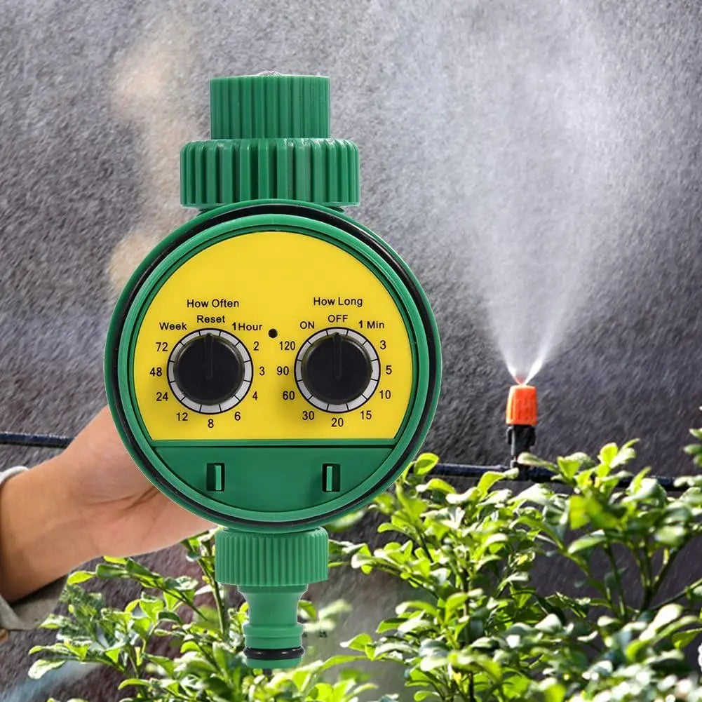 Green Outdoor Plastic Garden Electronic Automatic Watering Hose Irrigation Timer Faucet Water Hose