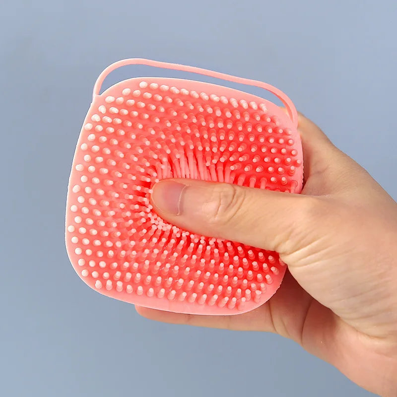 Silicone Pet Bath Brush Cleaning Massage Cat Brush Soft Skin-Free Dog Brush Soft Hair Bath Silicone Deep Cleaning Pet Comb