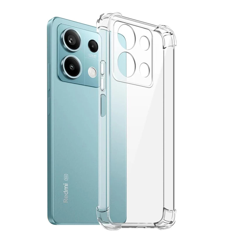 Shockproof Silicone Case For Xiaomi Redmi Note 13 12 12S 12T 11 11T 11S 10 10S Pro Plus Pro+ 4G 5G Clear Soft Ultra Thin Shell