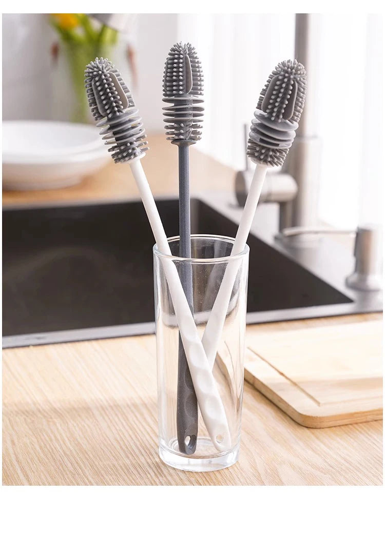 Bottles Brush Silicone Baby Bottles Clean Brush Long Cleaning Brush Cup Brush for Scrubbing Useful Cleaning Product for Home