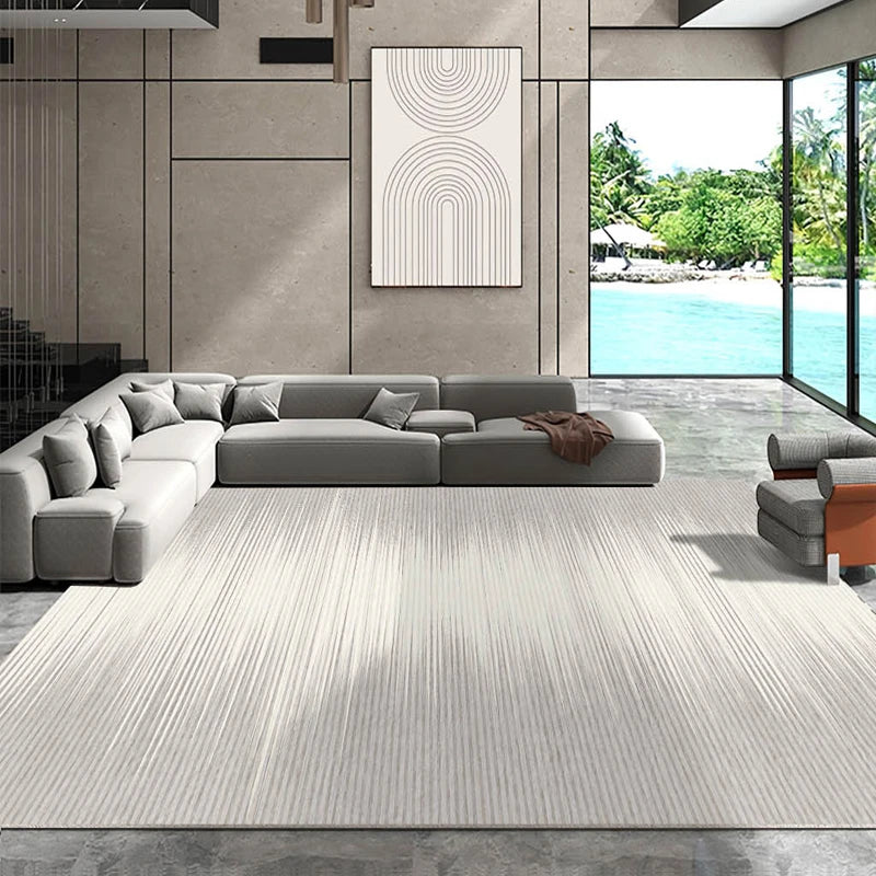 Modern Minimalist Gray Living Room Large Area Carpet Lounge Rug Home Decor Mat  Non-slip Carpets High Quality Rugs for Bedroom