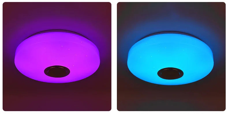 MARPOU RGB Ceiling Lamps  Smart Modern Ceiling Lighting AC 220V Music Remote Application Control Bluetooth Speaker Indoor Decor