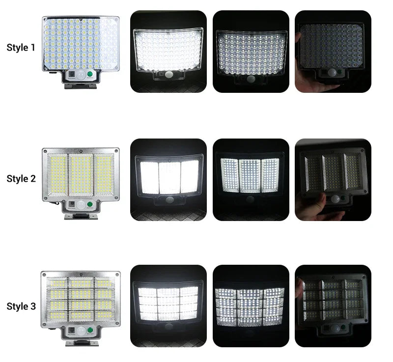 NEW 192 LED Solar Lamp Outdoor Wall Lamp IP65 Waterproof Spotlights Lamp Motion Sensor Solar 3 Mode Street Light Garden Decor