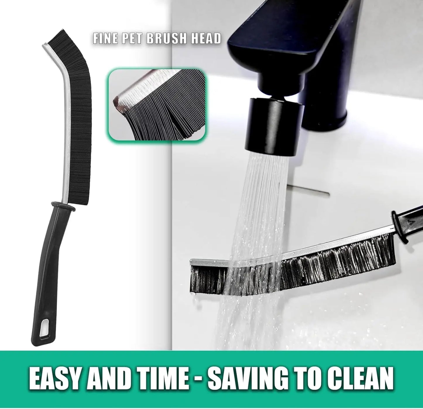 Hard-Bristled Grout Cleaning Brush for Deep Tile Joints and Crevices Accessories for Efficient Scrubbing and Gap Cleaning Tools