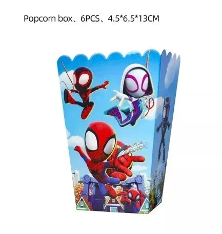 Marvel Birthday Party Tableware Paper Plate Decorations Disposable Tableware Set Supplies Spider-Man and His Best Friends