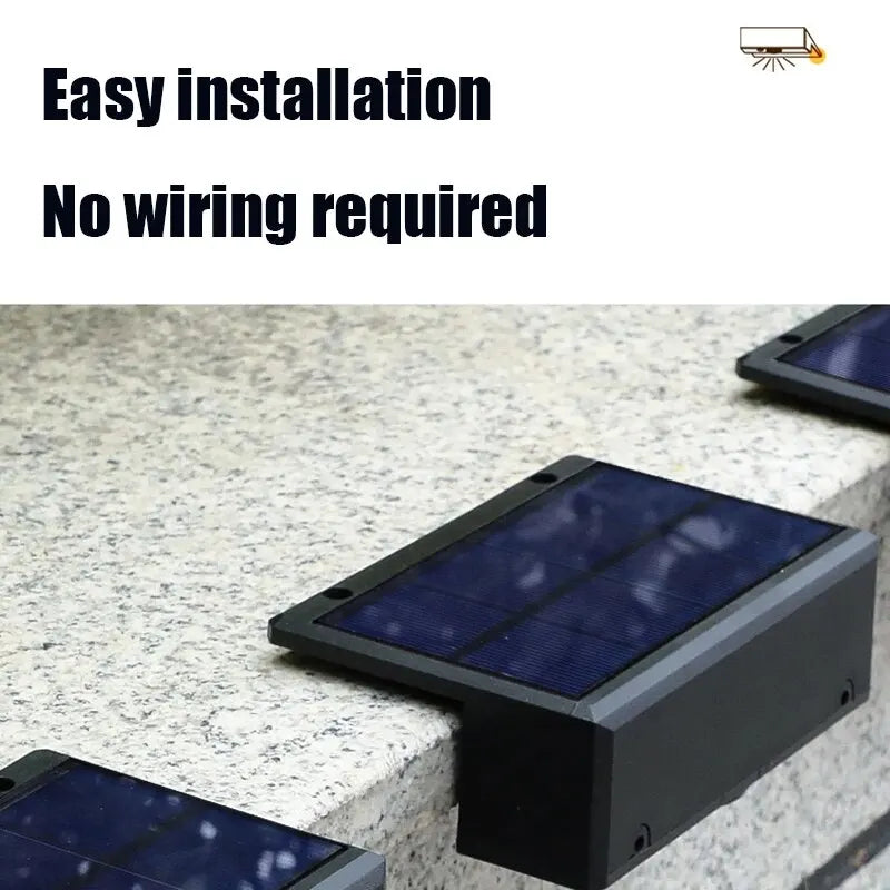 Solar Wall Lights Outdoor Square Solar Wireless Wall Mount Lights IP65 Waterproof Outdoor Wall Lamps Decorative for Garden