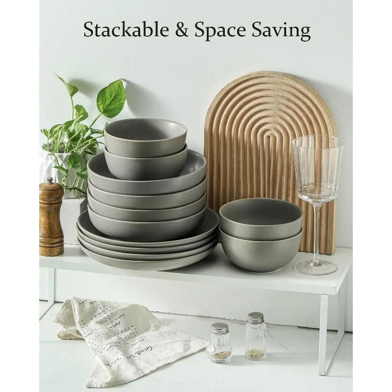 Dinnerware Sets, Ceramic Plate and Bowl Sets