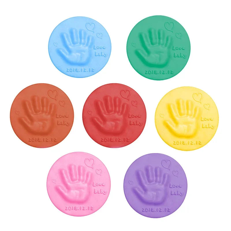 New Baby Hand Footprint Makers Handprint Fingerprint Inkpad Casting DIY Clay Toys Care Air Drying for Kids Newborn Souvenir