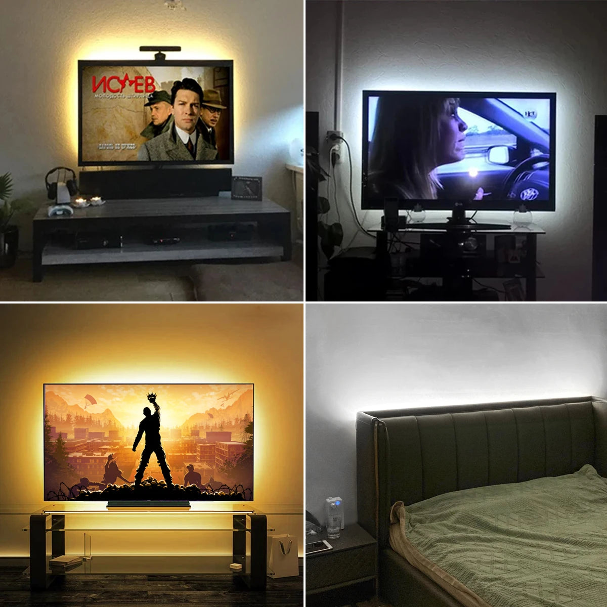 Energy-Saving DC 5V 2835 USB LED Diode Strip Light Suitable For TV Backlight Makeup Mirror Living Room Night Lighting Decoration