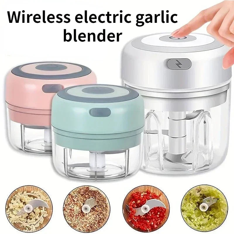 Electric Chopper Mini USB Garlic Mixer Meat Grinder Masher Machine Sturdy Durable Crushed Ginger Vegetable Crusher  Kitchenware