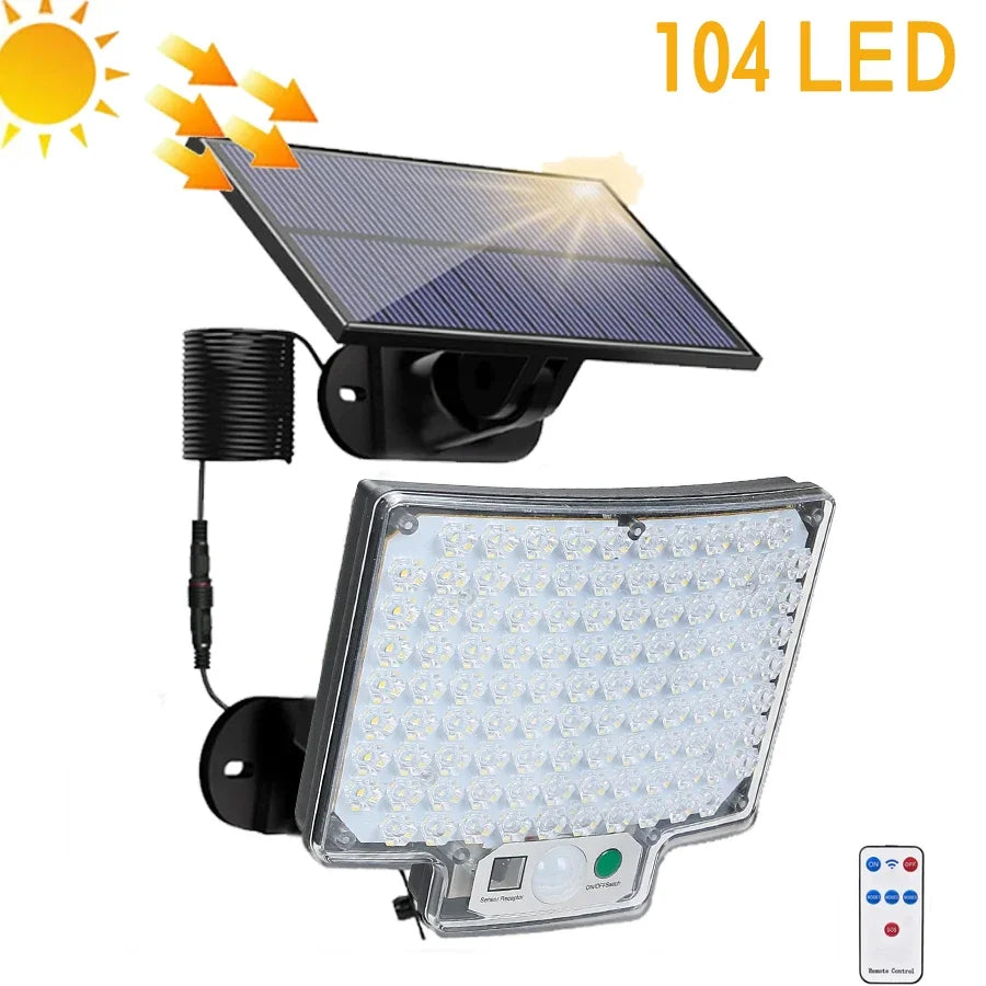 NEW 192 LED Solar Lamp Outdoor Wall Lamp IP65 Waterproof Spotlights Lamp Motion Sensor Solar 3 Mode Street Light Garden Decor