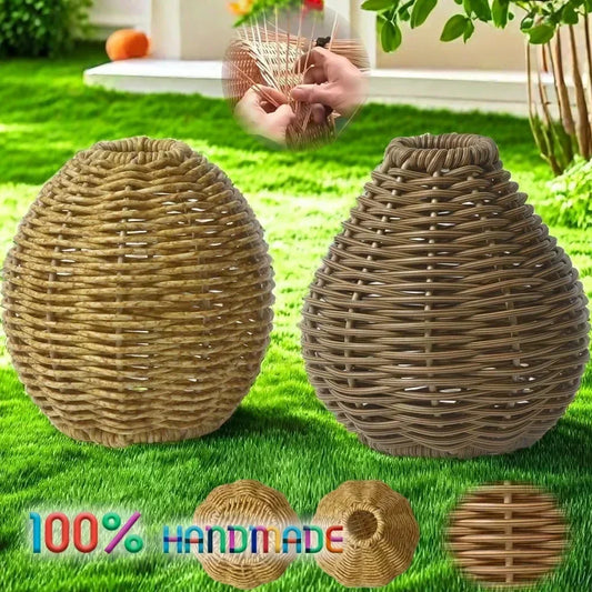 High End Handmade Woven Vase Flower Arrangement Imitation Vine Small Vase Creative Small Ornament Home Decoration Vase Design