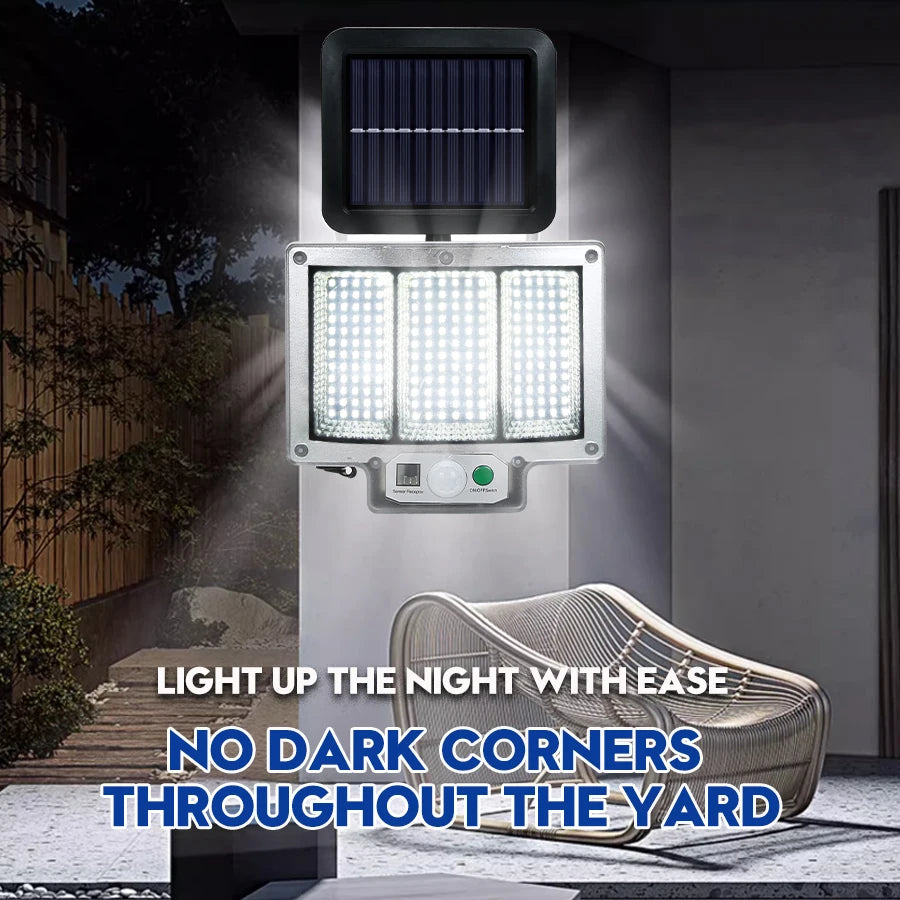 NEW 192 LED Solar Lamp Outdoor Wall Lamp IP65 Waterproof Spotlights Lamp Motion Sensor Solar 3 Mode Street Light Garden Decor