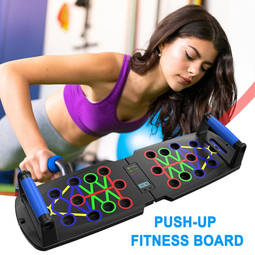 Foldable Push-Up Board 22/30 Modes At Home Push Up Portable Abdominal Household Biceps Brachii Muscle Chest Training Equipment