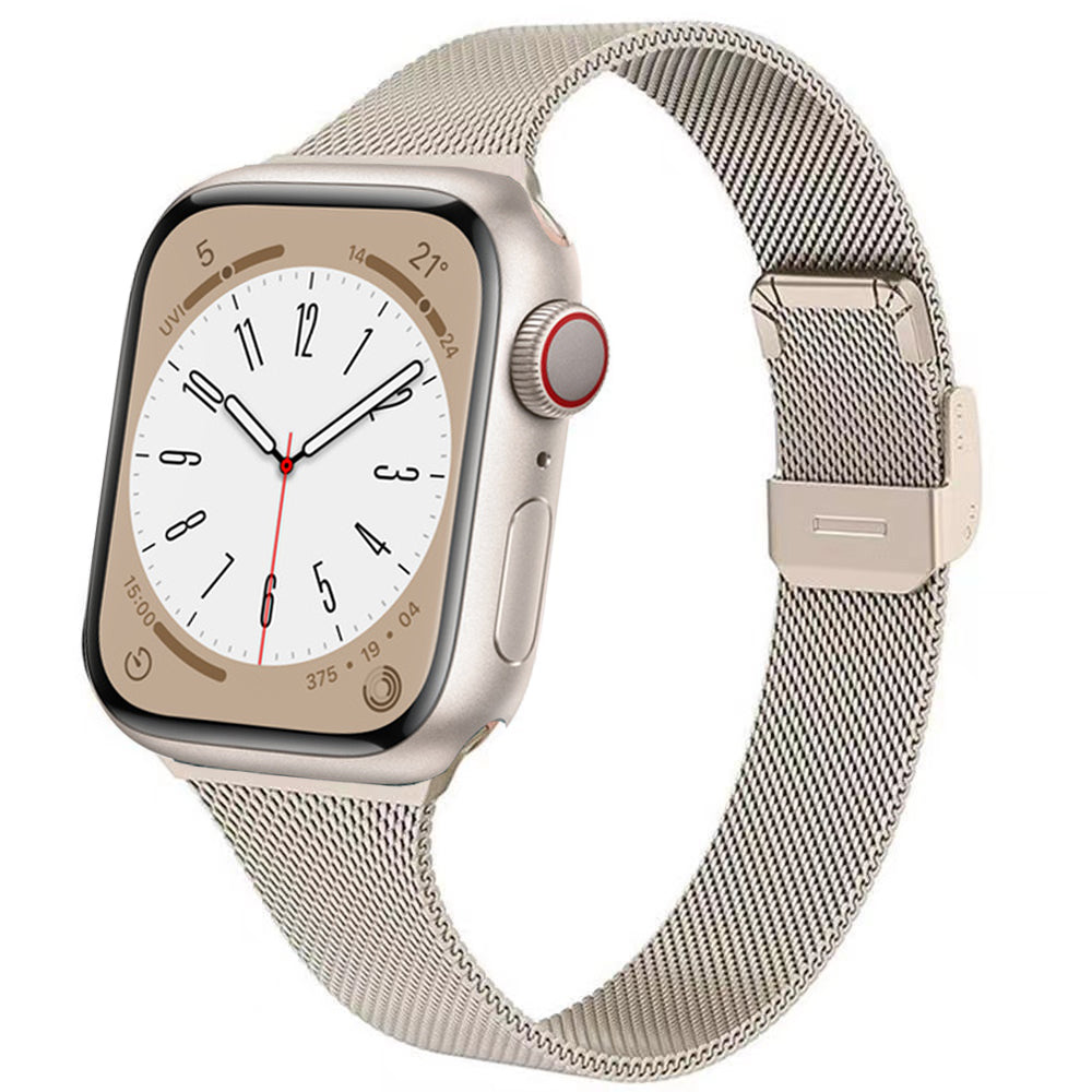 Silm Milanese Strap for Apple Watch Band 10 9 8 7 46mm 45mm 41mm Ultra 49mm Metal Bracelet for 6 5 4 SE 44mm 40mm 3 42mm Correa