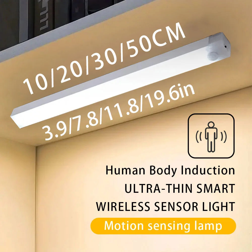 LED Ultra Thin Lights Motion Sensor Night light Wireless Under Cabinet Lights For Kitchen Closet Cabinet Lighting