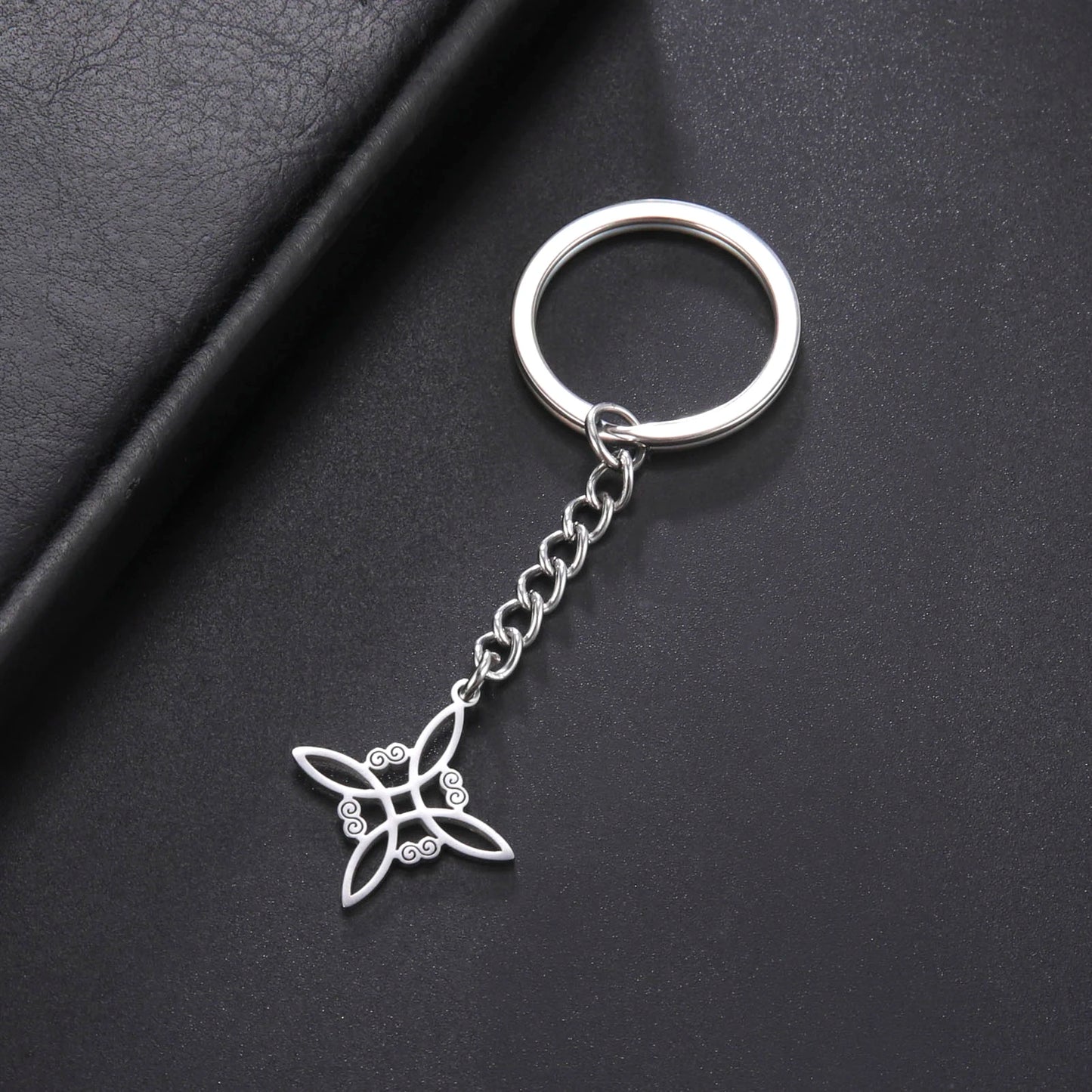 Skyrim Wicca Witchcraft Witch Knot Necklace Stainless Steel Choker Necklaces Vintage Amulet Supernatural Jewelry Gift for Women