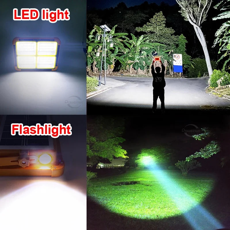 NEW 20000mAh Solar Rechargeable Camping Lantern High Power Bank LED Tent Light  Powerful Magnet Flashlight Repair Emergency Lamp